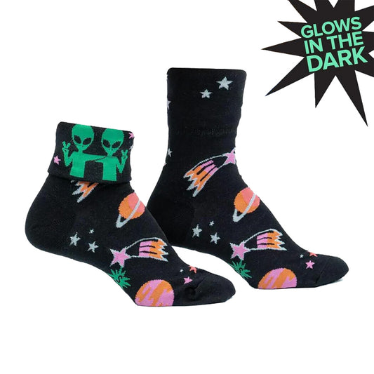 Far Out 2way折り返しソックス レディース 靴下 総柄 Q0017 2022FW