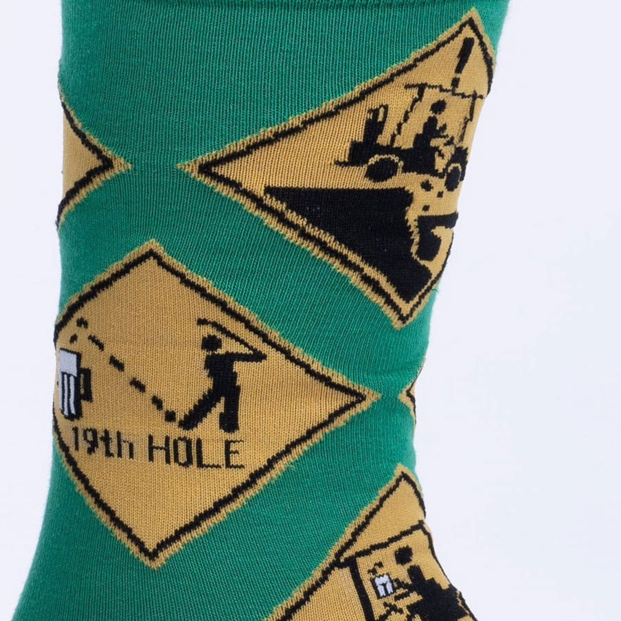 Golf Xing ソックス メンズ 靴下 総柄 MEF0595 2023ss