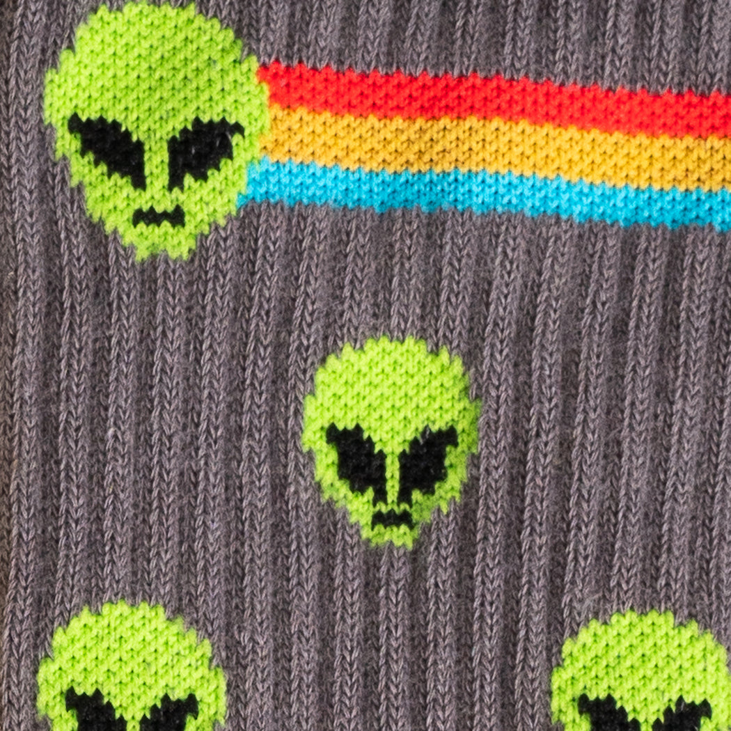 Aliens リブソックス メンズ 靴下 総柄 R0018 2024aw