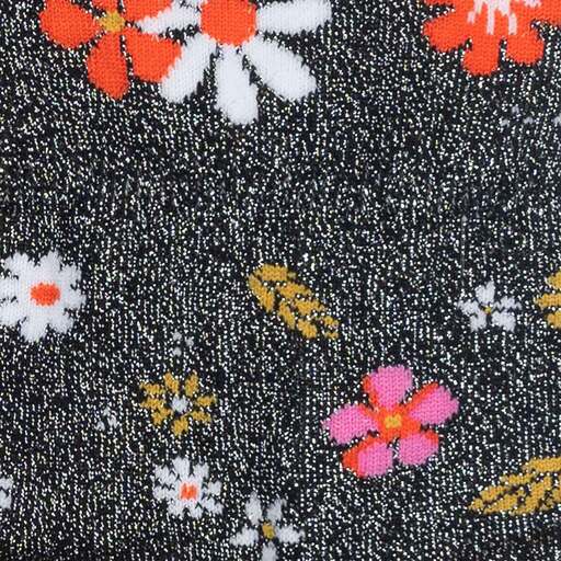 Flower Power 2way折り返しソックス レディース 靴下 総柄 Q0003