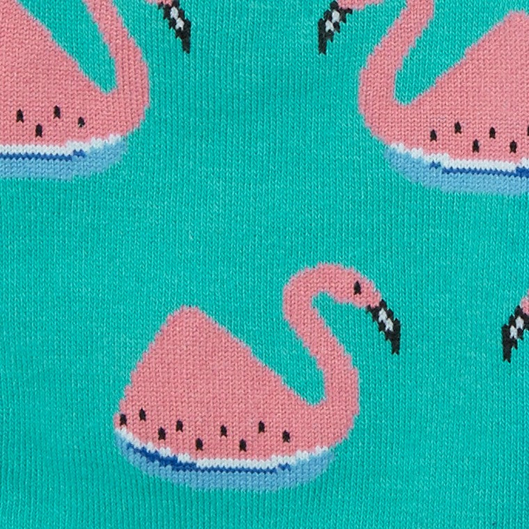 Flamingo Watermelon ソックス レディース 靴下 総柄 W0194