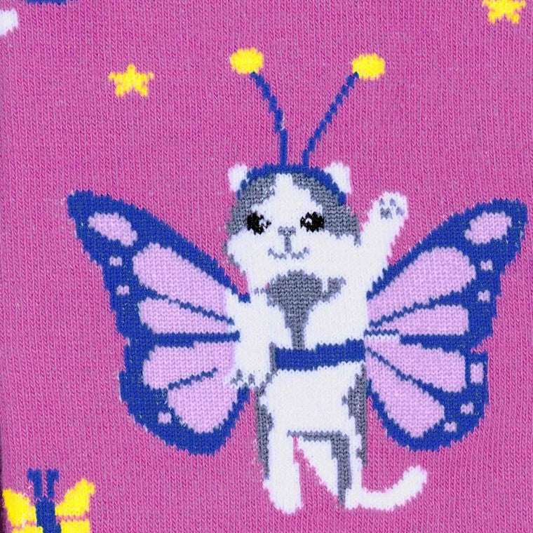 Catterfly ハイソックス レディース 靴下 総柄 F0315