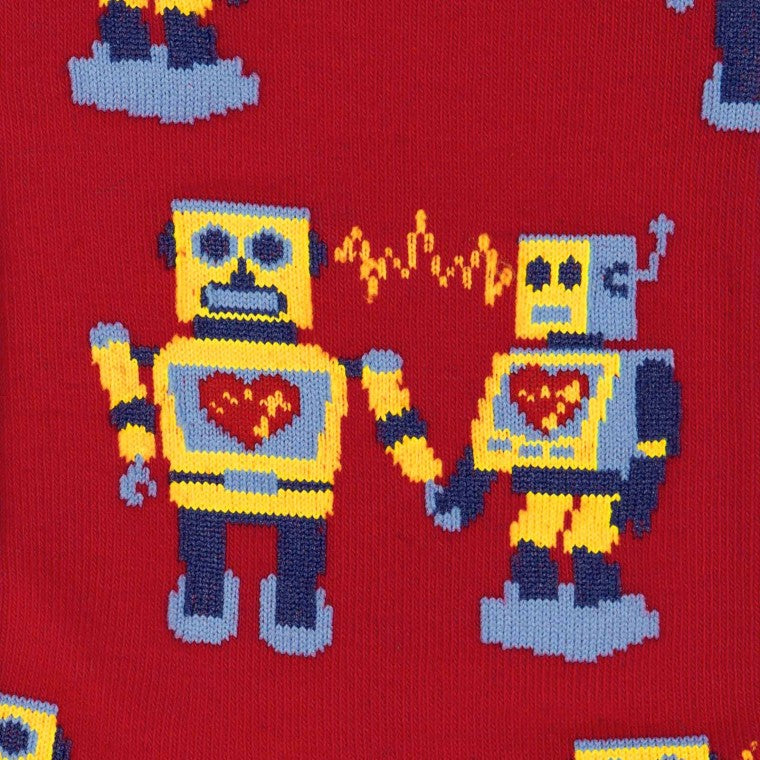 Robot love ソックス メンズ 靴下 総柄 MEF0176