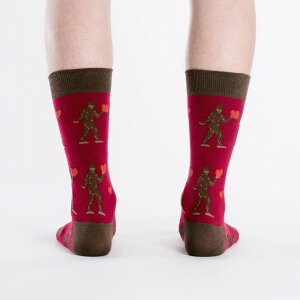 Sasquatch Valentine ソックス メンズ 靴下 総柄 MEF0193