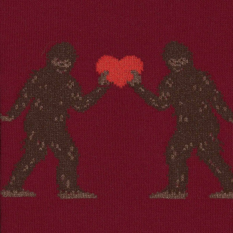 Sasquatch Valentine ソックス メンズ 靴下 総柄 MEF0193
