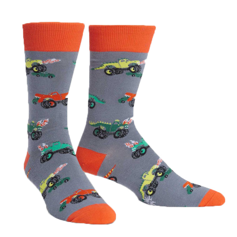 Monster Trucks ソックス メンズ 靴下 総柄 MEF0322