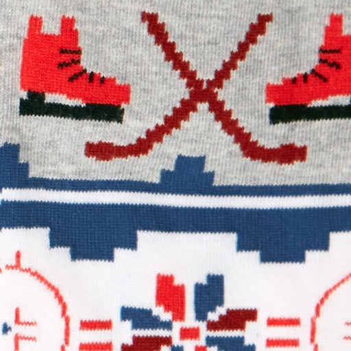 Ugly Hockey Sweater ソックス メンズ 靴下 総柄 MEF0409
