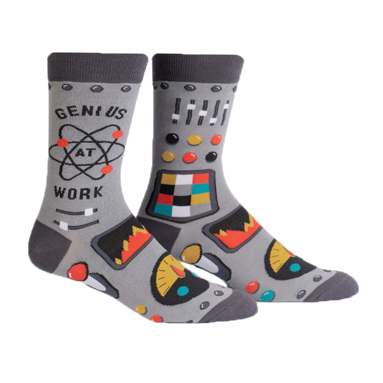 Genius At Work ソックス メンズ 靴下 総柄 MEF0435