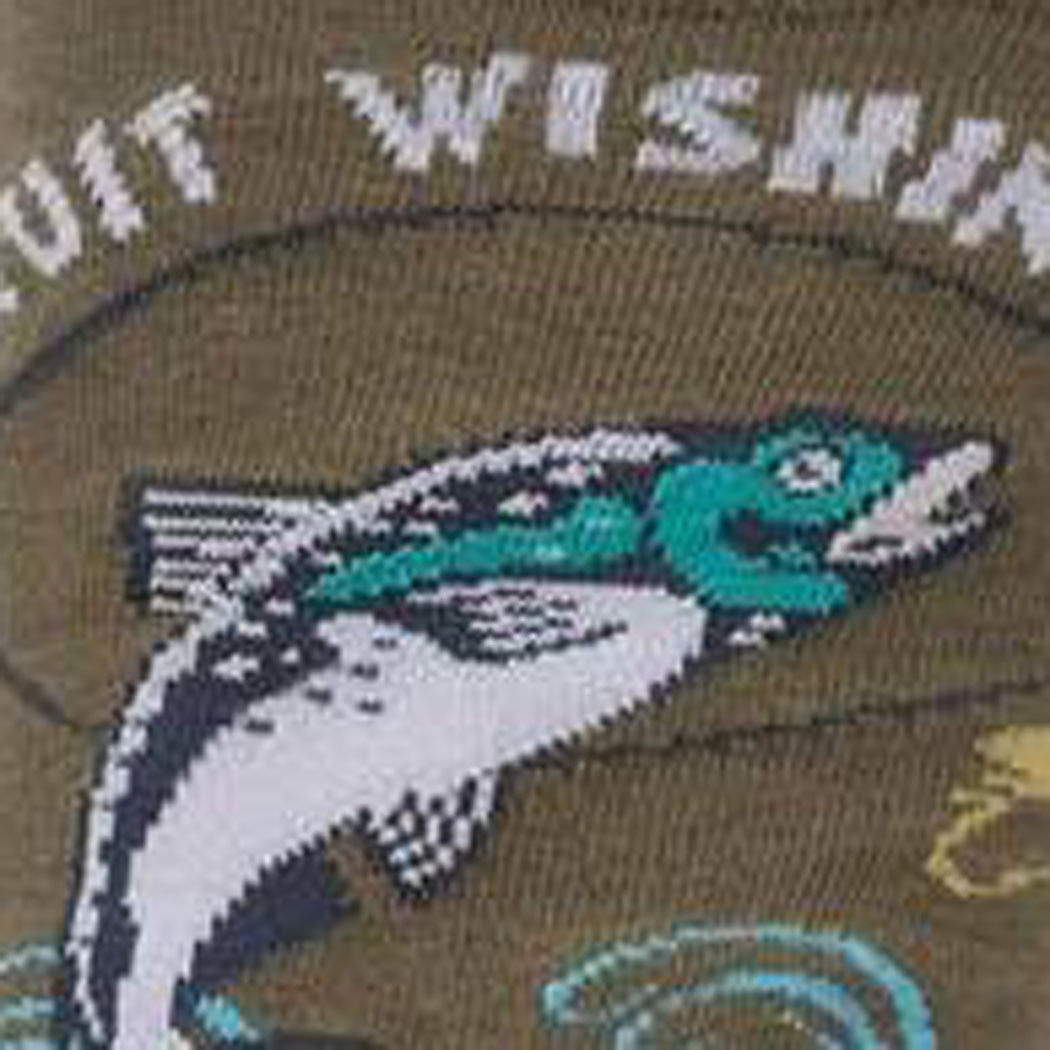 Quit Wishin' & Come Fishin' ソックス メンズ 靴下 総柄 MEF0585