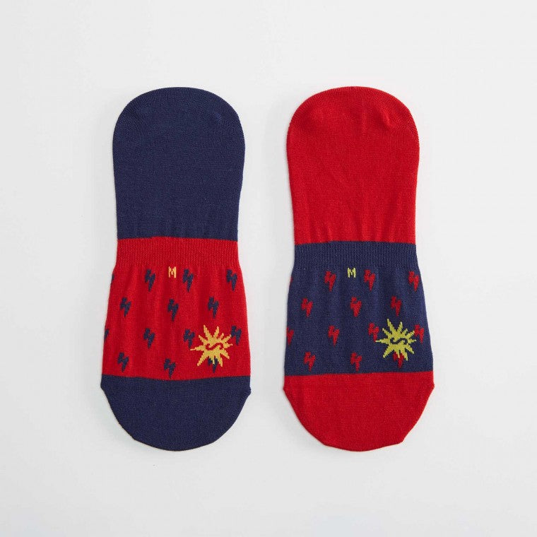 Gato Libre フットカバー スニーカーソックス メンズ レディース 靴下 総柄 No Show Socks N0005