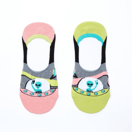 NEXT STOP:EARTH フットカバー スニーカーソックス メンズ レディース 靴下 総柄 N0011