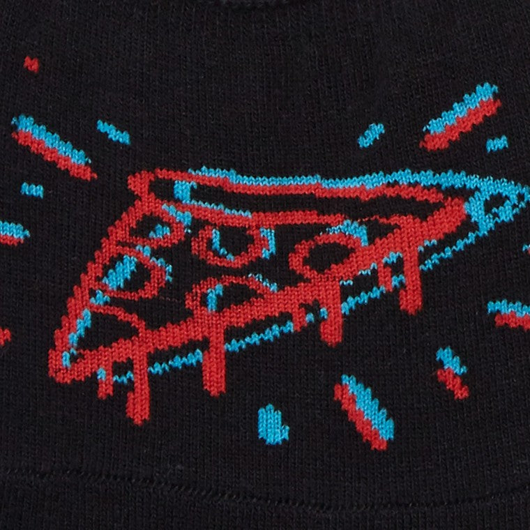 3D Pizzeria フットカバー スニーカーソックス メンズ レディース 靴下 総柄 No Show Socks N0017