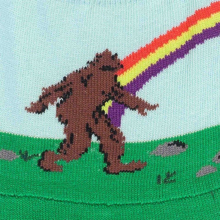 Sasquatch Crossing フットカバー スニーカーソックス メンズ レディース 靴下 総柄 No Show Socks N0022
