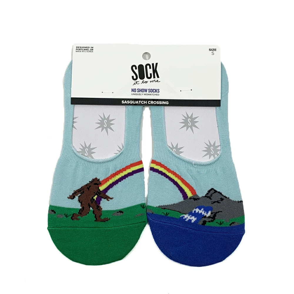 Sasquatch Crossing フットカバー スニーカーソックス メンズ レディース 靴下 総柄 No Show Socks N0022