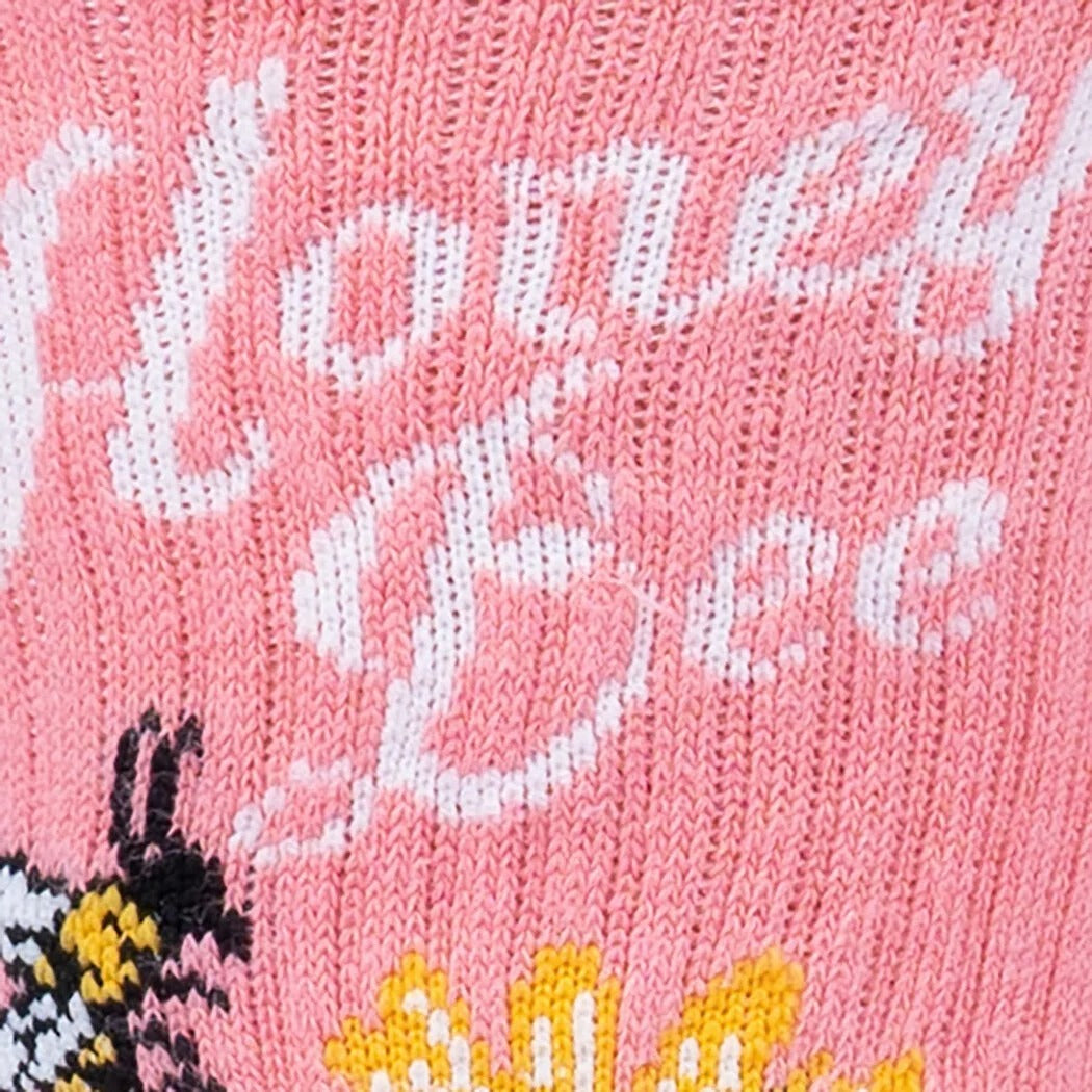 Honey Bee Yourself リブソックス レディース 靴下 総柄 R0001