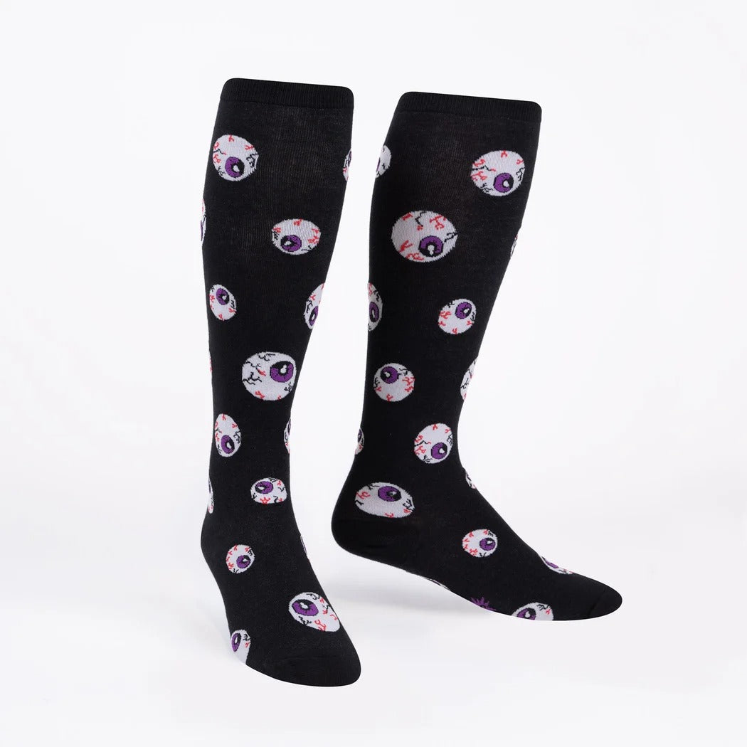 All Eyes On Me (Glow) ワイド ハイソックス メンズ レディース 幅広 靴下 総柄 S0113 2022FW