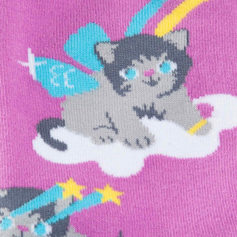 A Purrfect Worldソックス レディース 靴下 総柄 W0064