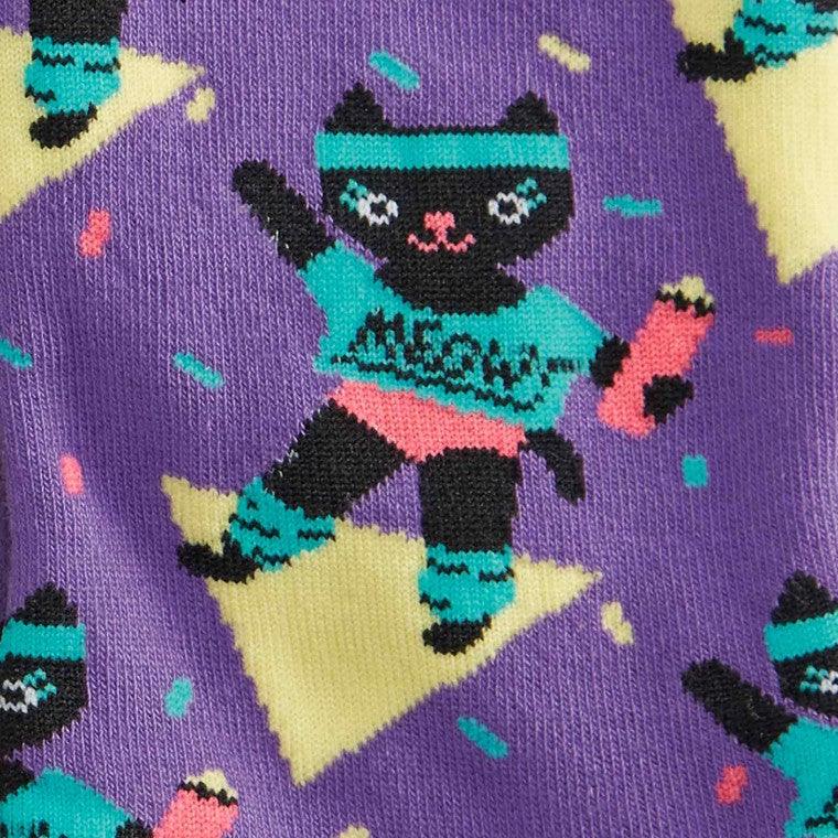 Cat-ercise ソックス レディース 靴下 総柄 W0145