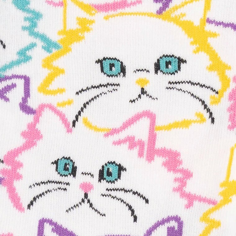 Fur Real クルーソックス ソックス レディース 靴下 総柄 w0252