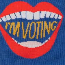 I'm Voting クルーソックス ソックス レディース 靴下 総柄 w0317