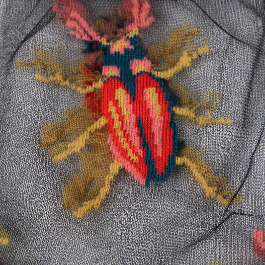 The Beetles シアーソックス シースルーソックス レディース 靴下 総柄 h0023