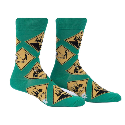 Golf Xing ソックス メンズ 靴下 総柄 MEF0595 2023ss