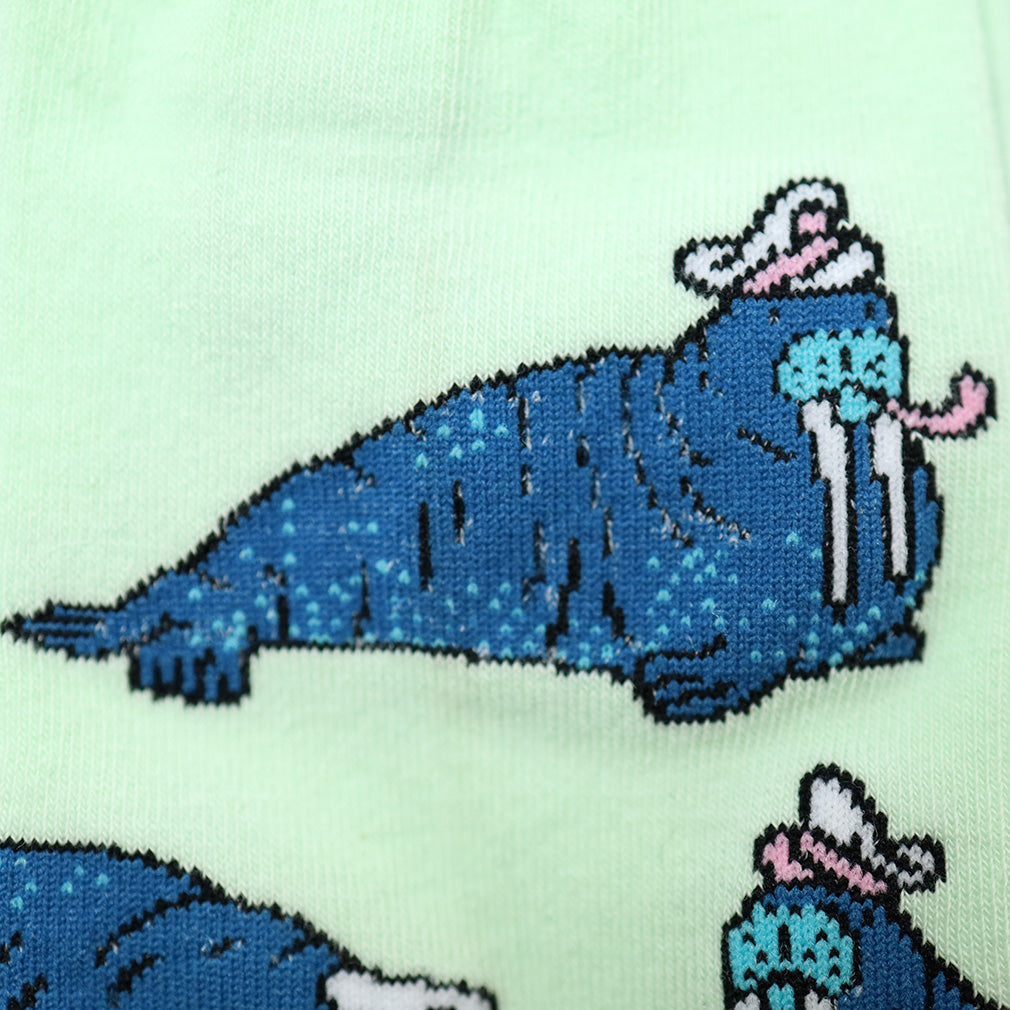 And I Will Walrus Love You ソックス メンズ 靴下 総柄 MEF0681