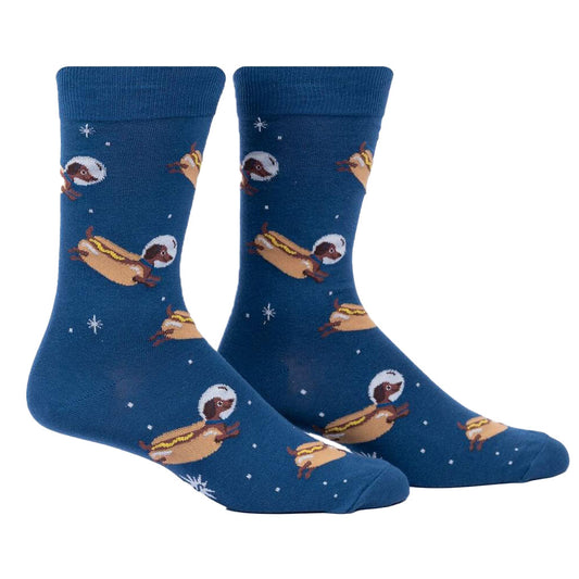 Weiner Dogs,In Space! ソックス メンズ 靴下 総柄 MEF0606 2023ss