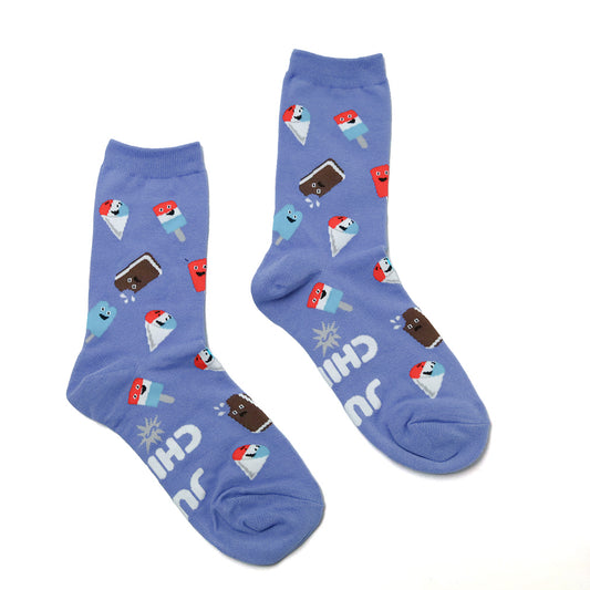 Just Chillin' ソックス レディース 靴下 総柄 w0505