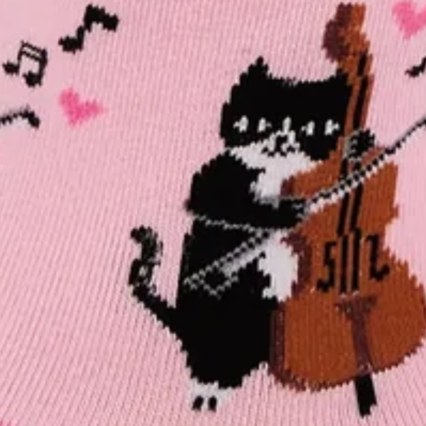 Mewsic to My Ears ソックス レディース 靴下 総柄　w0525