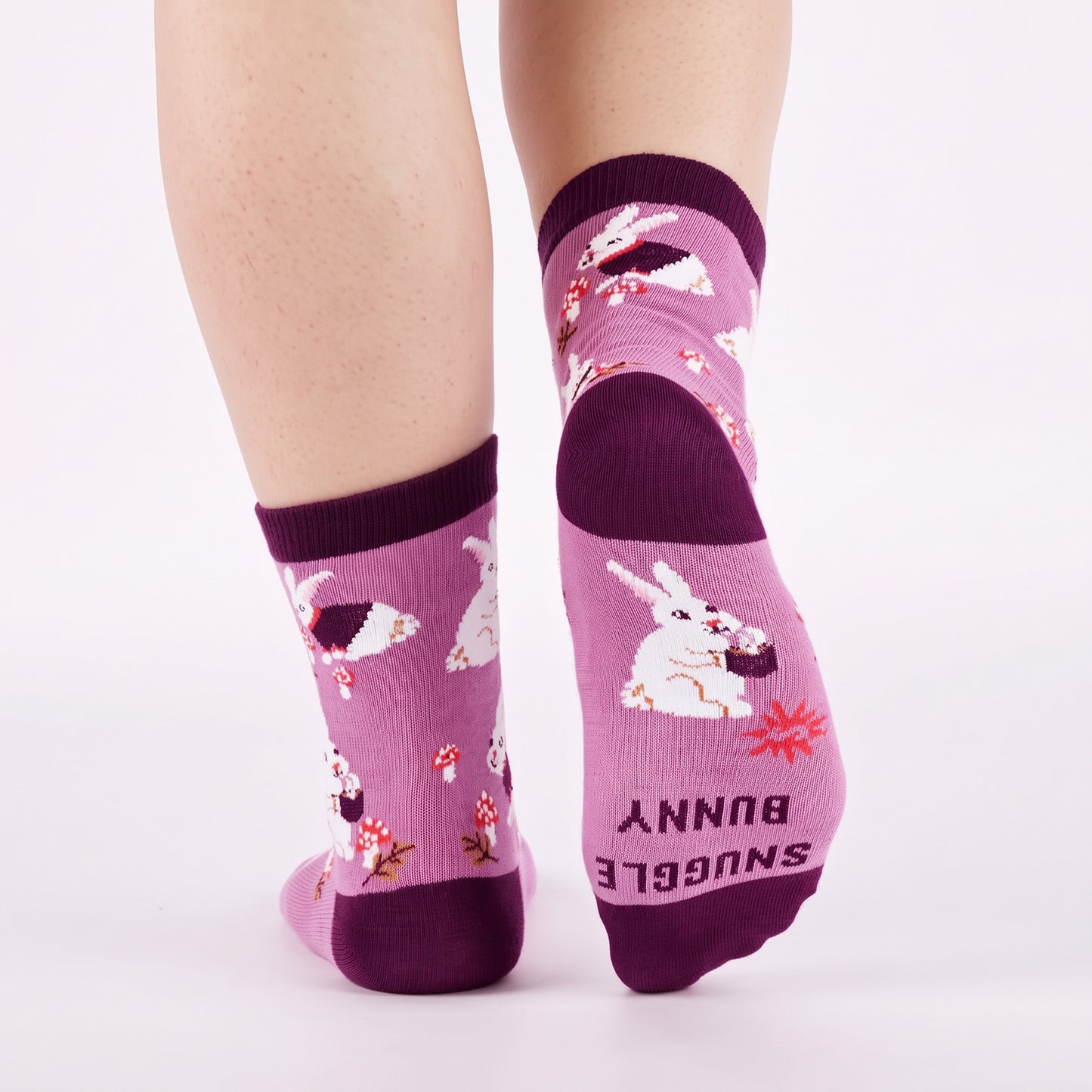 Snuggle Bunny ソックス レディース 靴下 総柄　w0537