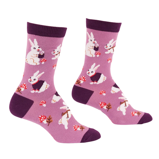Snuggle Bunny ソックス レディース 靴下 総柄　w0537