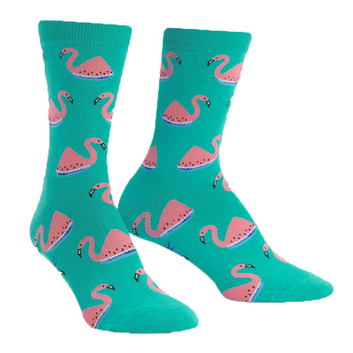 Flamingo Watermelon ソックス レディース 靴下 総柄 W0194