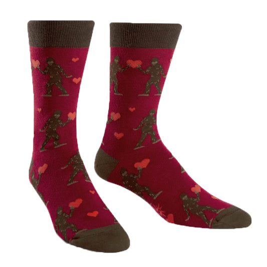 Sasquatch Valentine ソックス メンズ 靴下 総柄 MEF0193