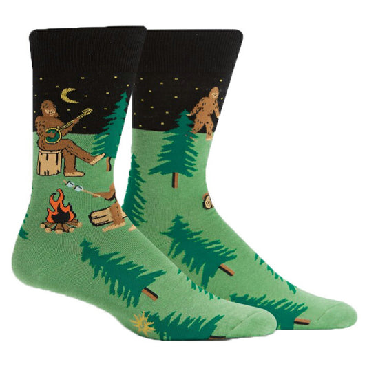Sasquatch Camp ソックス メンズ 靴下 総柄 MEF0372