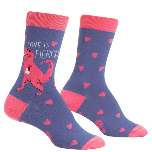 Love Is Fierce by Hello!Lucky クルーソックス ソックス レディース 靴下 総柄 w0222